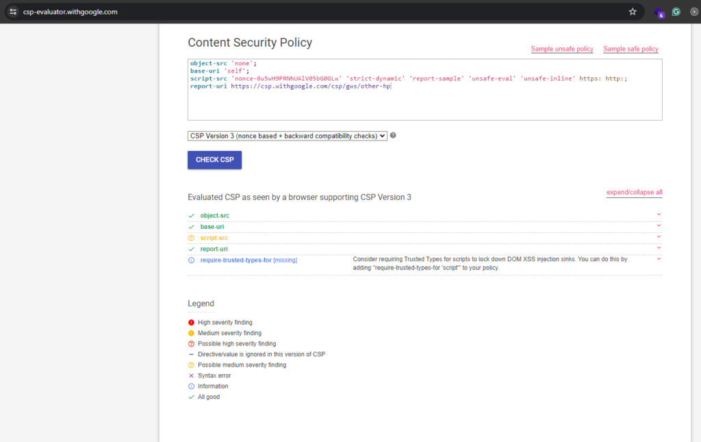 Imagen de CSP Evaluator