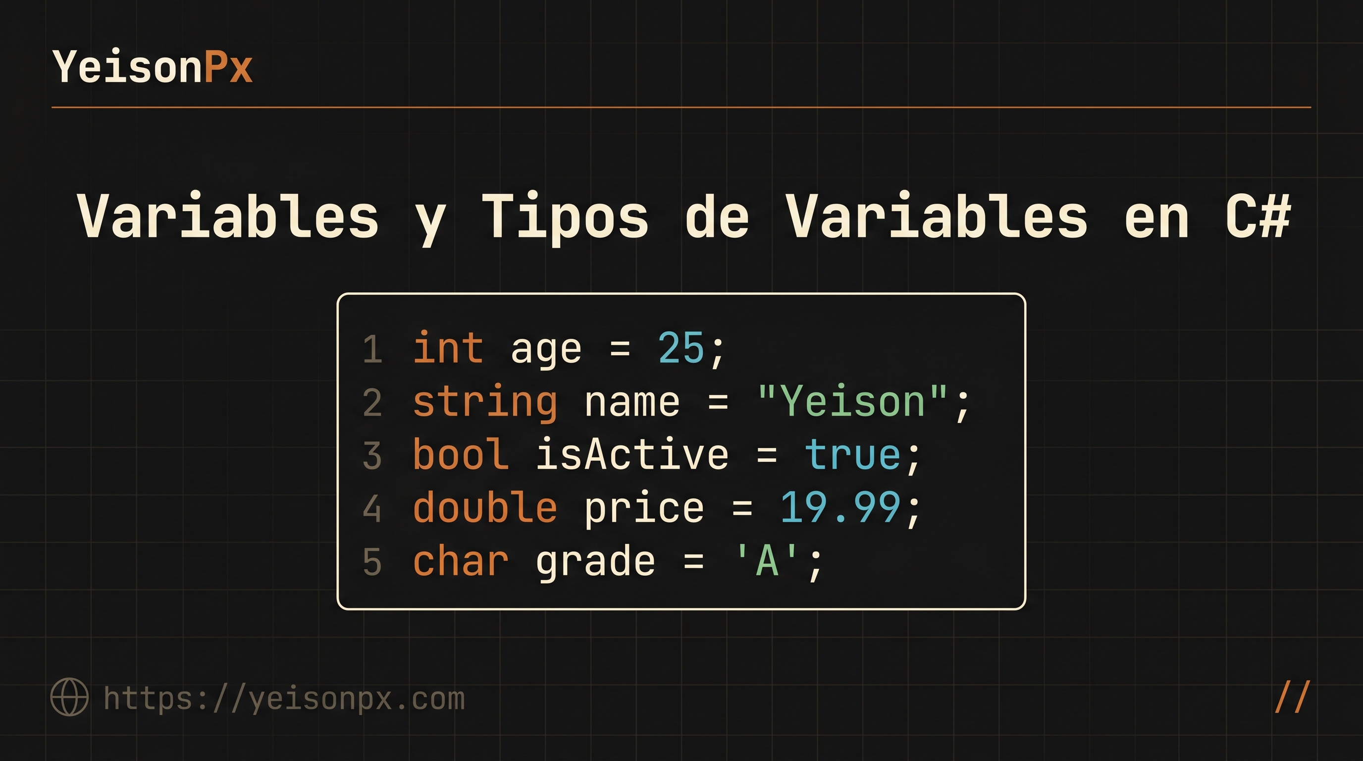 Variables and Variable Types in C#